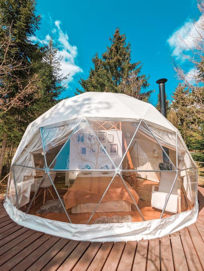 Отель Medve Dome - Luxury Camping In The Middle Of Nature Влэхица Экстерьер фото